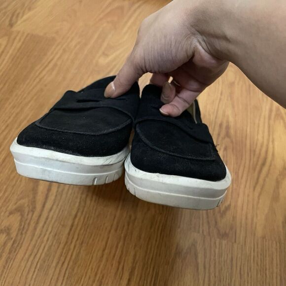 BLONDO Black suede leather slip on waterproof loafer sneakers size US 6.5 - Picture 3 of 8